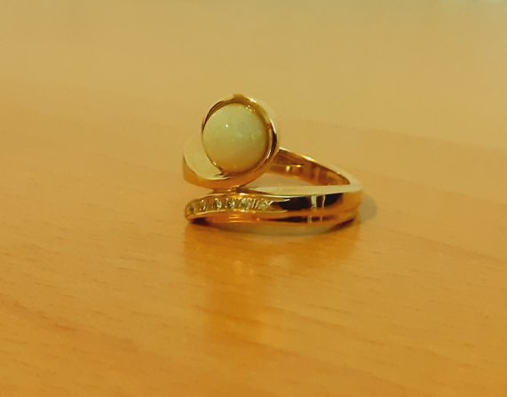 Gold 750 Ring Opal ca. 9,24g – Foto 2