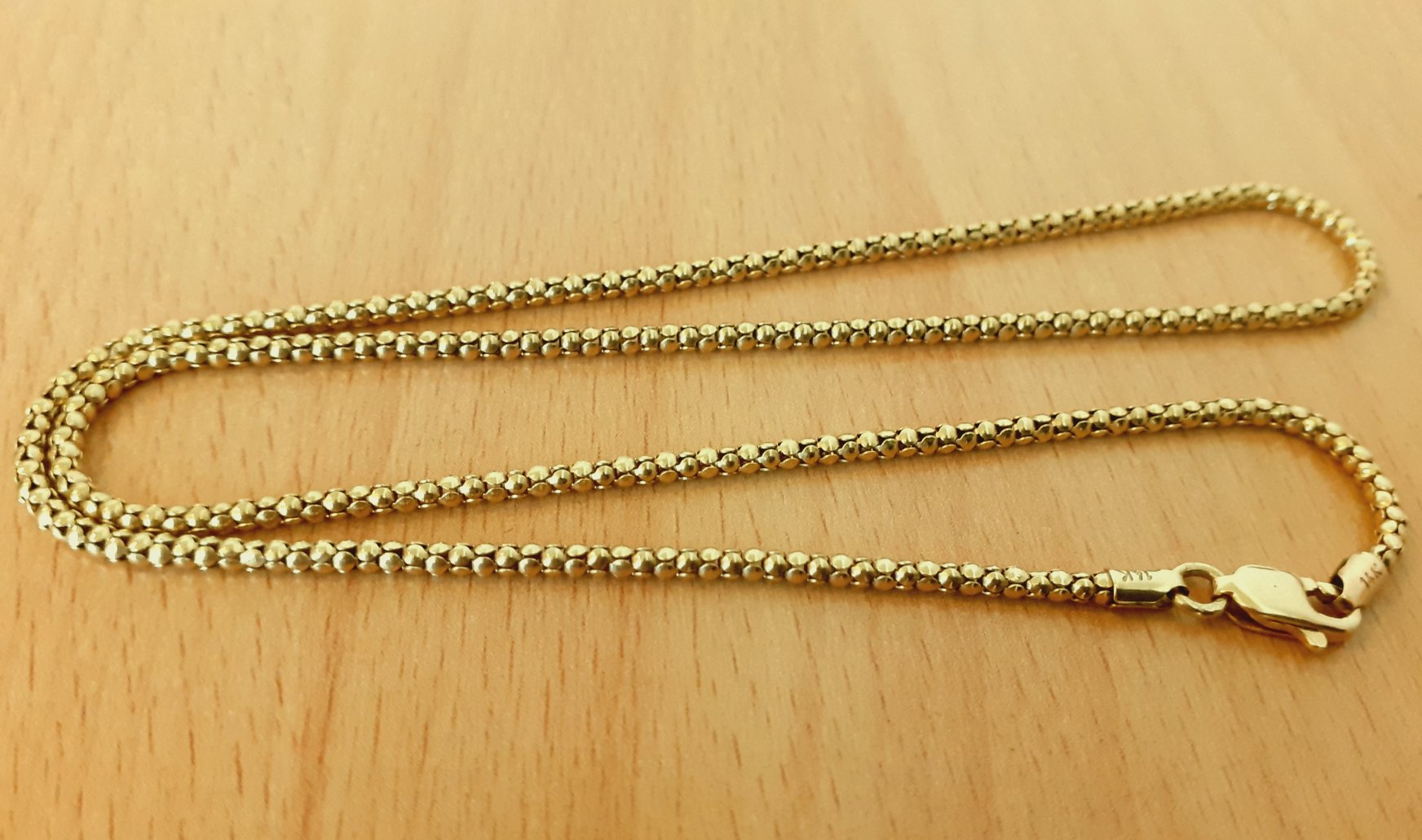 Gold 585 Halskette Indische Kette ca. 4,95g