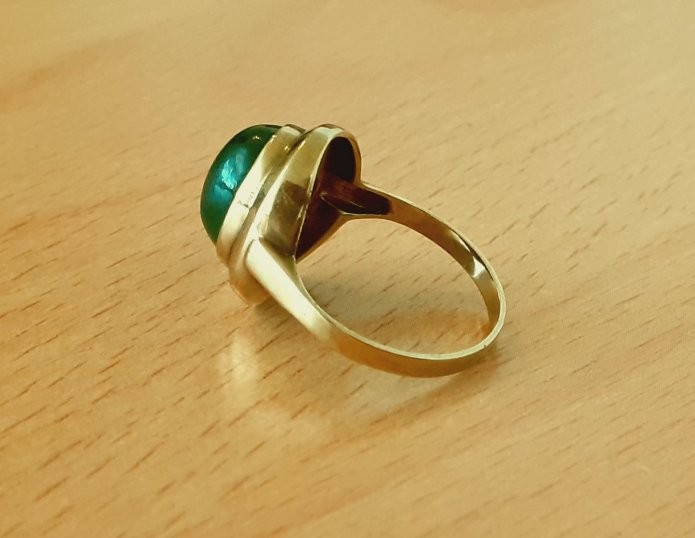 Gold 333 Ring Stein grün ca. 2,31g – Foto 4