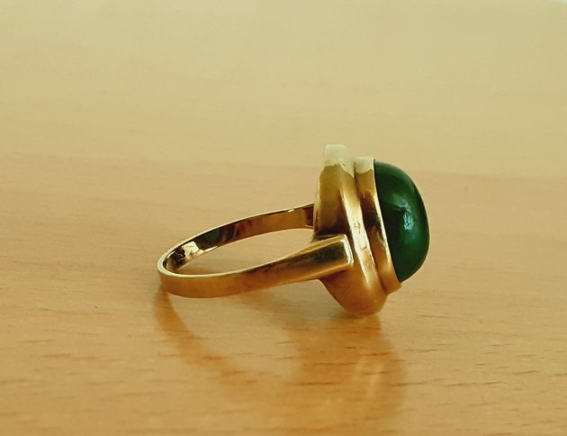 Gold 333 Ring Stein grün ca. 2,31g – Foto 5