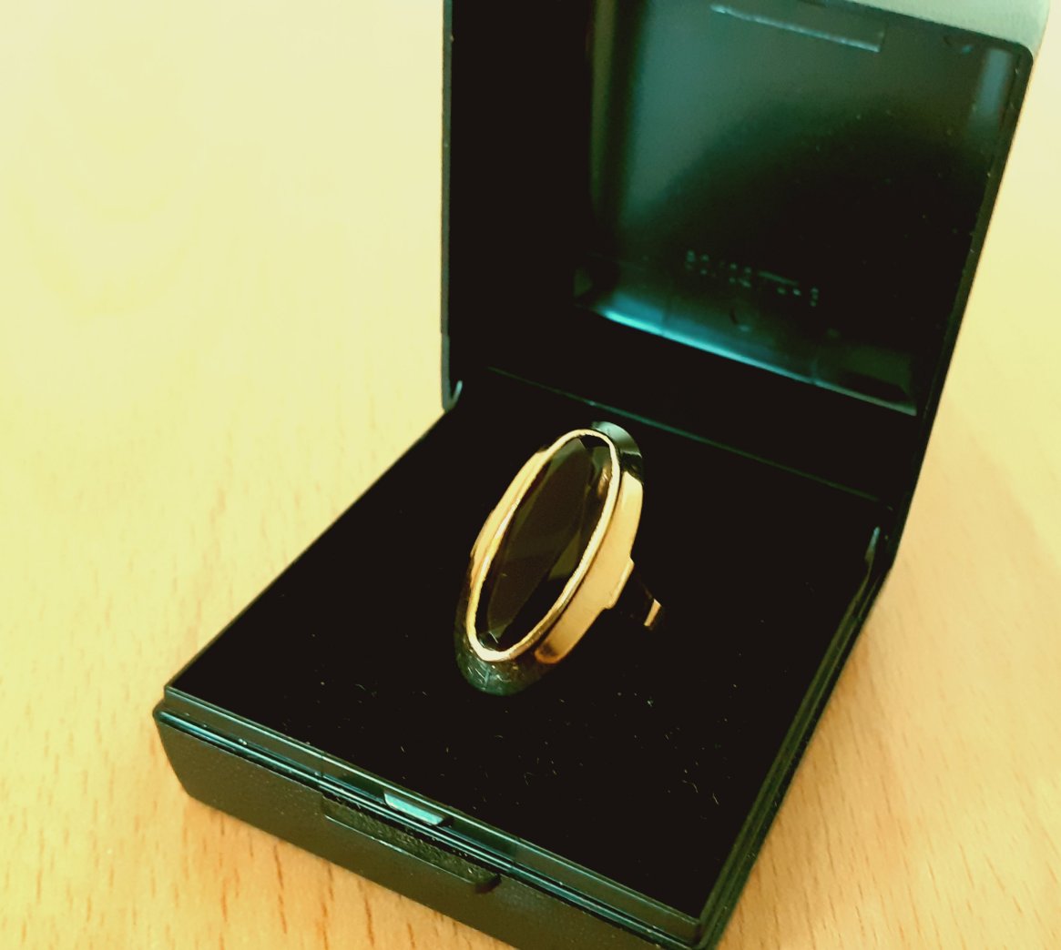 Gold 333 Ring Stein braun ca. 3,72g