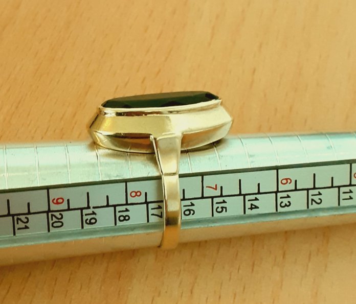 Gold 333 Ring Stein braun ca. 3,72g – Foto 3