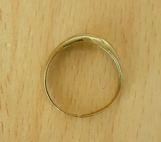 Gold 333 Ring Stein weiß ca. 1,11g – Foto 5