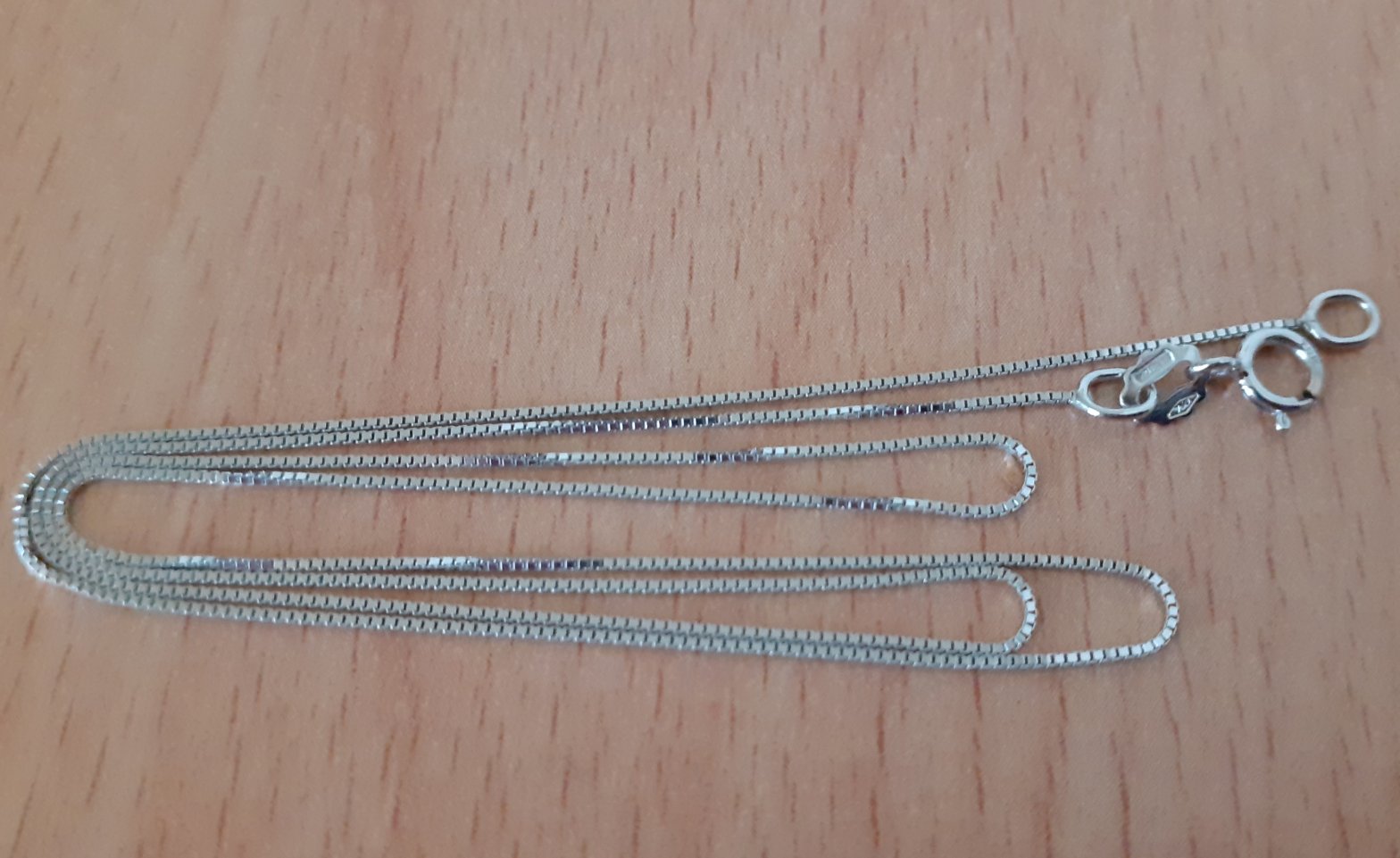 Gold 750 Halskette Venezianer ca. 1,17g – Foto 3