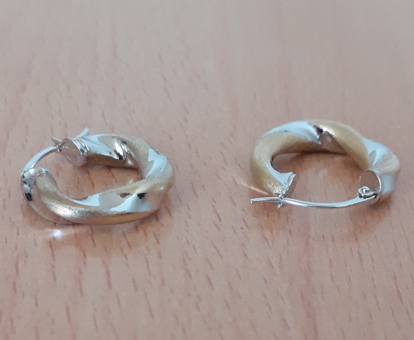 Gold 750 Ohrringe Creolen ca. 2,71g