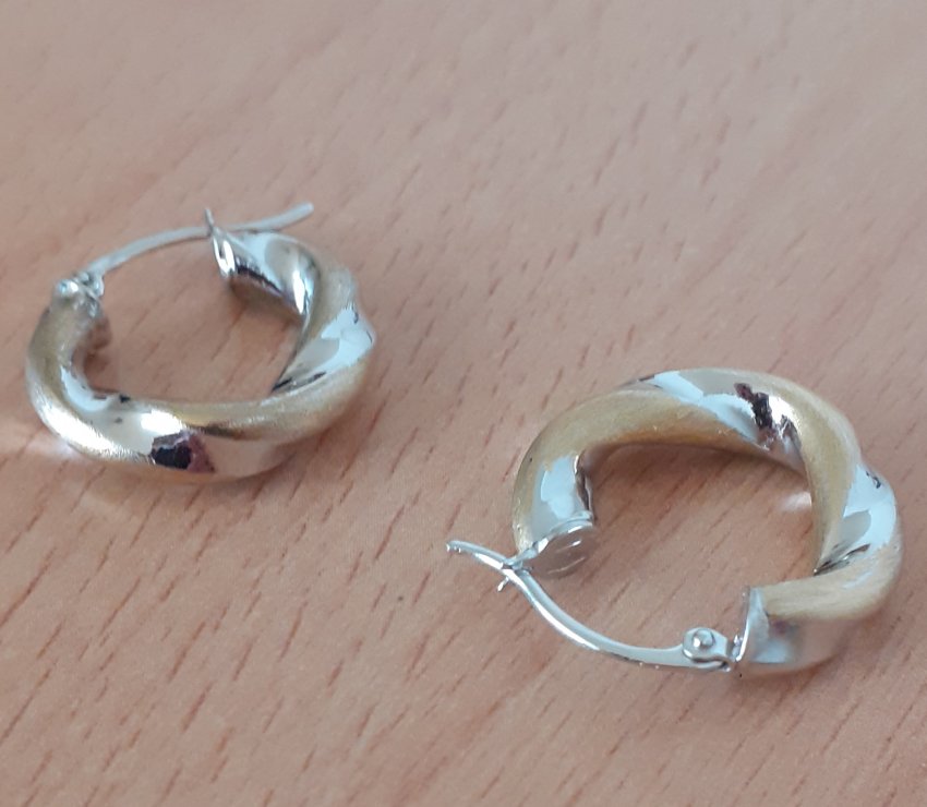 Gold 750 Ohrringe Creolen ca. 2,71g – Foto 3