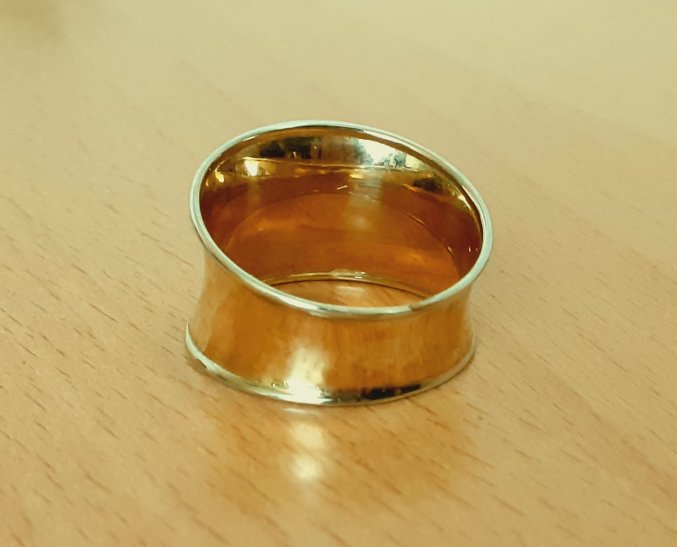 Gold 375 Ring Kreismuster ca. 3,2g – Foto 2