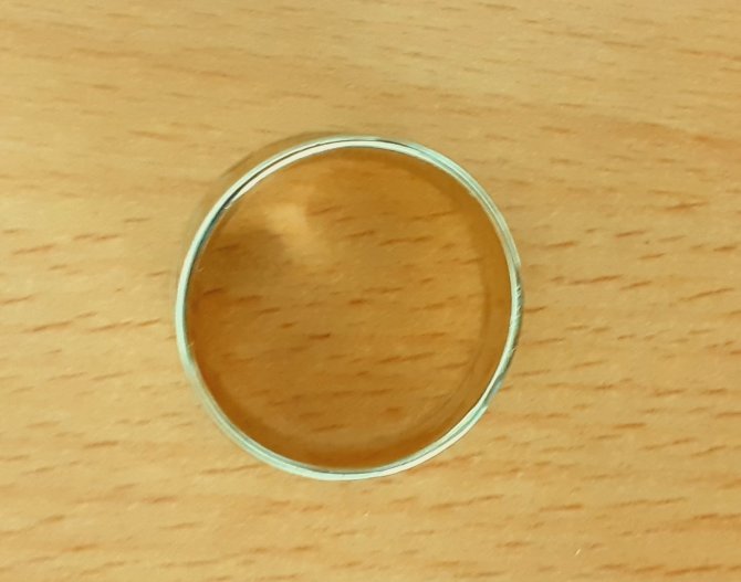 Gold 375 Ring Kreismuster ca. 3,2g – Foto 4
