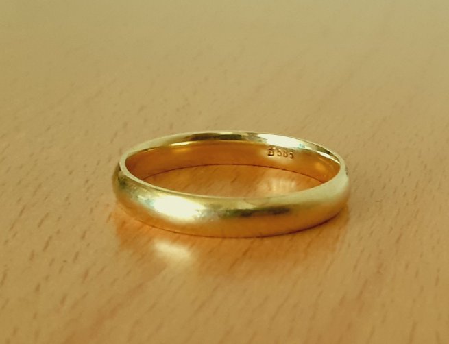 Gold 585 Ring glatt ca. 4,97g
