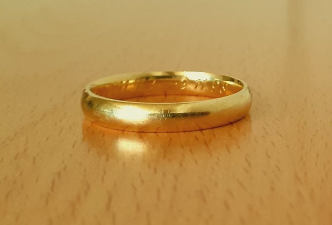 Gold 585 Ring glatt ca. 4,97g – Foto 2