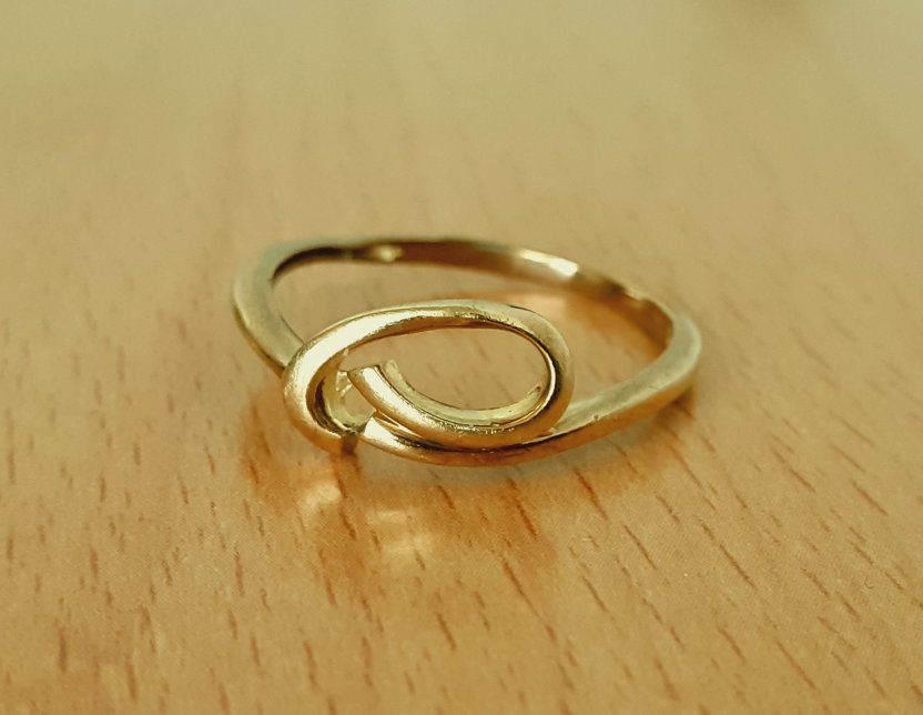 Gold 333 Ring Wirbelmotiv ca. 1,61g