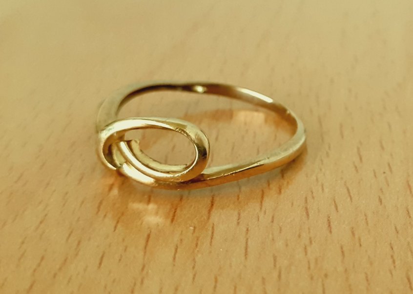 Gold 333 Ring Wirbelmotiv ca. 1,61g – Foto 2