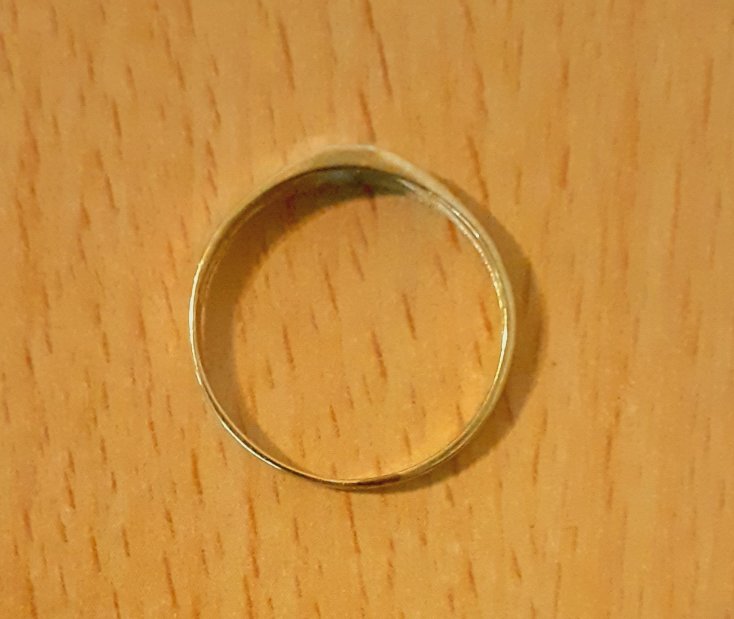 Gold 333 Ring Stein weiß ca. 0,75g – Foto 4