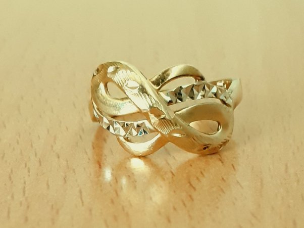 Gold 585 Ring Unendlichkeit Infinity ca. 2,81g