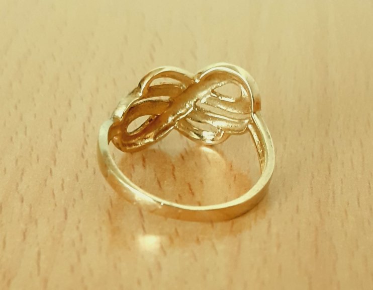 Gold 585 Ring Unendlichkeit Infinity ca. 2,81g – Foto 3