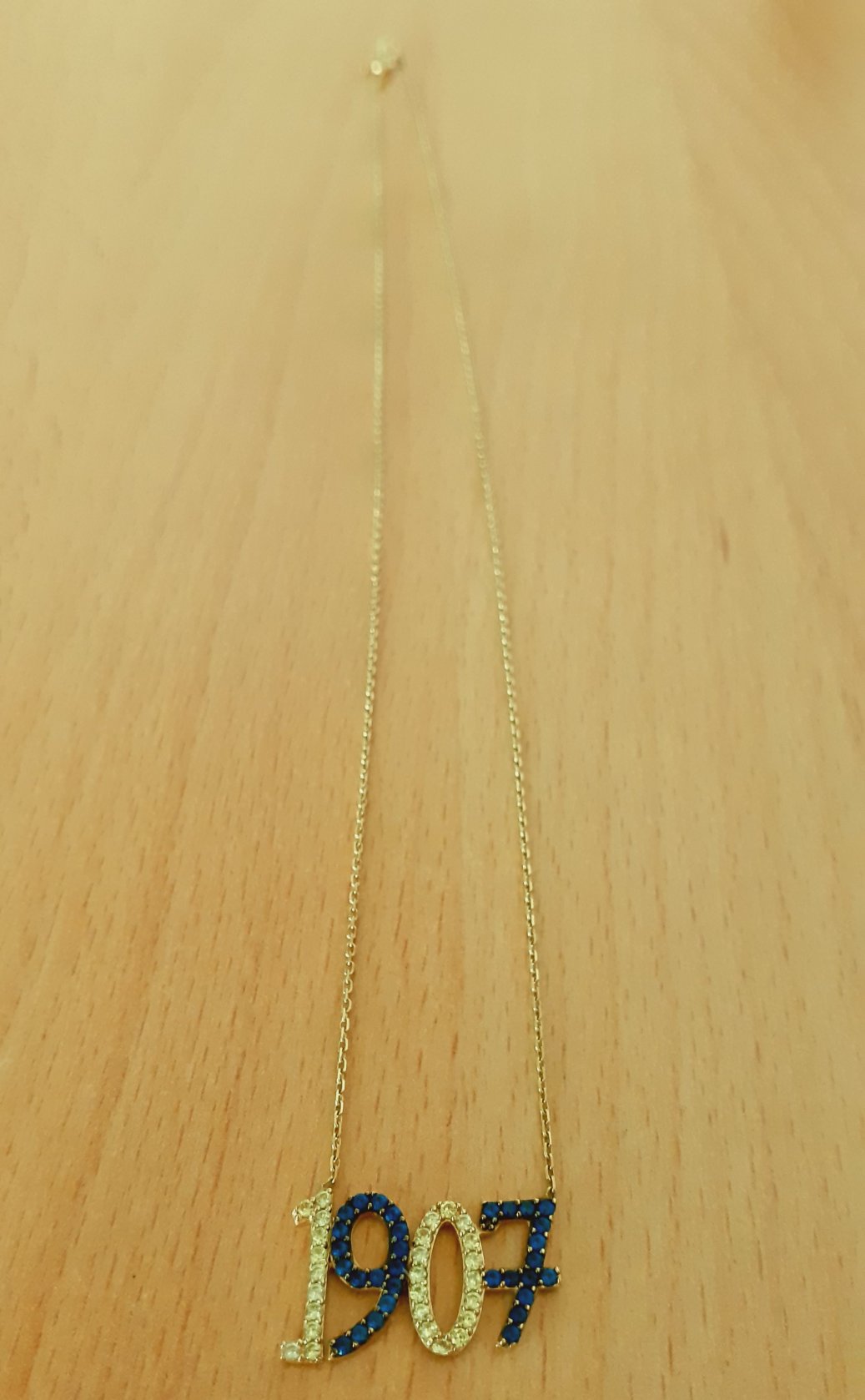Gold 585 Halskette Anhänger 1907 ca. 2,9g – Foto 3