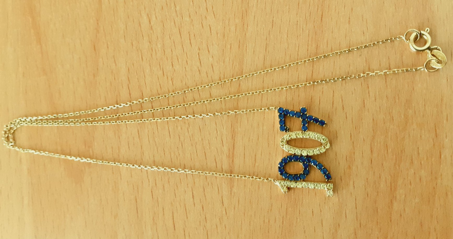 Gold 585 Halskette Fenerbahce 1907 ca. 2,9g – Foto 4