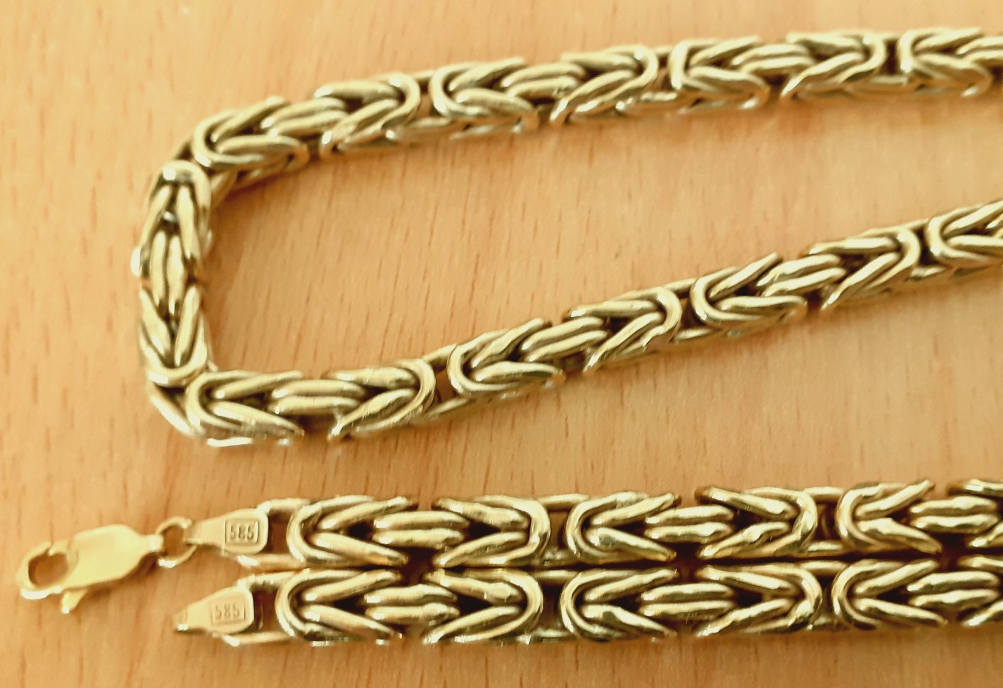Gold 585 Halskette Königskette ca. 73,44g – Foto 4